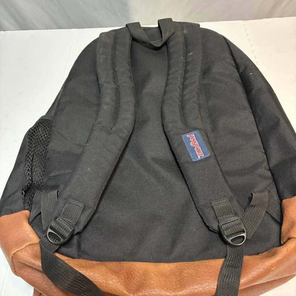 JanSport Backpack Black Brown Unisex 34L Cool Student Laptop School College - Picture 9 of 16
